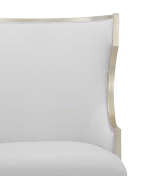 Garson Silver Armchair, Muslin by Currey and Company - view 2