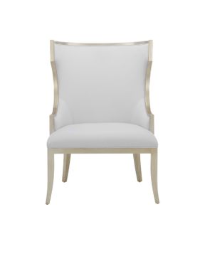 Garson Silver Armchair, Muslin by Currey and Company - view 3