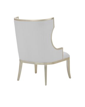 Garson Silver Armchair, Muslin by Currey and Company - view 4