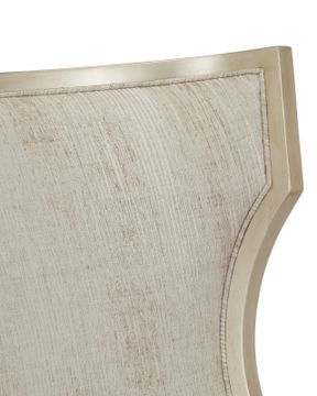 Garson Silver Armchair, Fresh Files Linen by Currey and Company - view 2