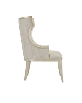 Garson Silver Armchair, Fresh Files Linen by Currey and Company - view 6