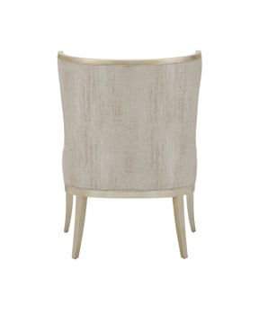Garson Silver Armchair, Fresh Files Linen by Currey and Company - view 7