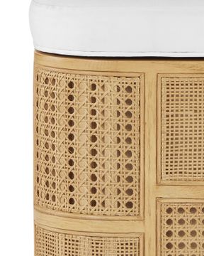 Anisa Sea Sand Storage Bench, Muslin by Currey and Company - view 2