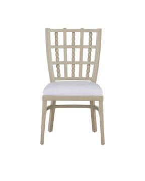 Norene Gray Chair, Muslin by Currey and Company - view 3