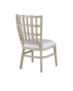 Norene Gray Chair, Muslin by Currey and Company - view 4