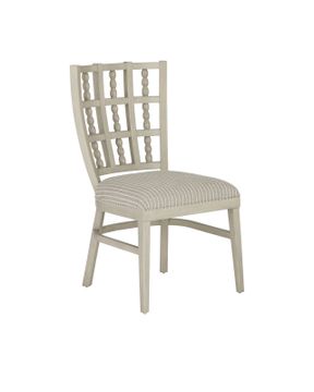 Norene Gray Chair, Demetria Parchment by Currey and Company