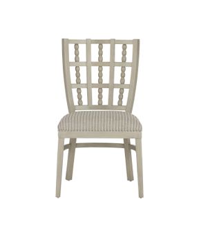 Norene Gray Chair, Demetria Parchment by Currey and Company - view 4
