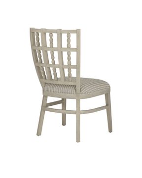 Norene Gray Chair, Demetria Parchment by Currey and Company - view 6