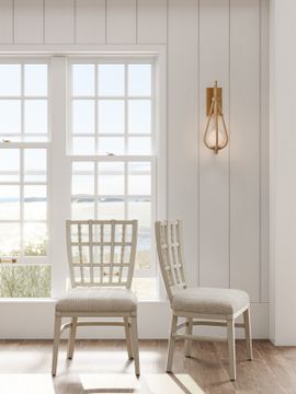 Norene Gray Chair, Demetria Parchment by Currey and Company - view 9