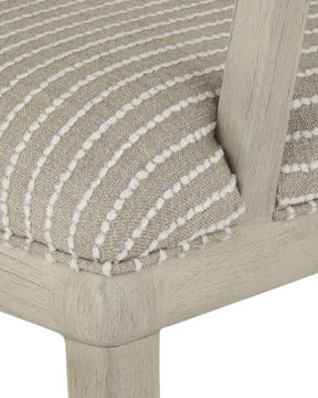 Norene Gray Armchair, Demetria Parchment by Currey and Company - view 3