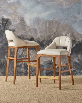 Inga Bar Stool, Endurance Sand by Currey and Company - view 7