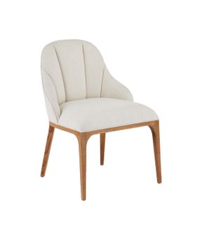 Inga Dining Chair, Adena Parchment by Currey and Company