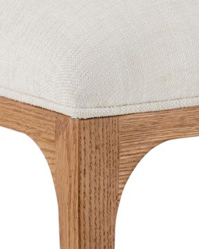 Inga Dining Chair, Adena Parchment by Currey and Company - view 3