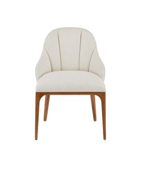 Inga Dining Chair, Adena Parchment by Currey and Company - view 5