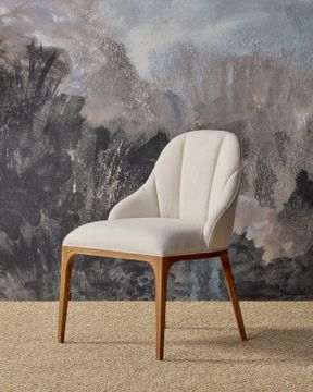 Inga Dining Chair, Adena Parchment by Currey and Company - view 9