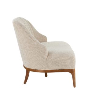 Inga Settee, Crhom Nona Oatmeal by Currey and Company - view 5