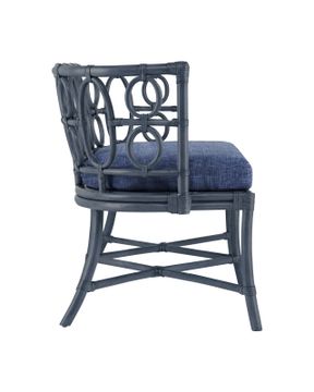 Tegal Navy Bench, Finn Indigo by Currey and Company - view 3