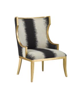 Garson Gold Armchair, Otunga Kona by Currey and Company