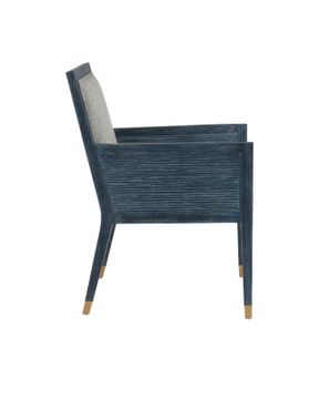 Santos Vintage Navy Armchair, Barrett Dusk by Currey and Company - view 8