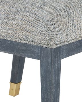 Santos Vintage Navy Side Chair, Barrett Dusk by Currey and Company - view 3