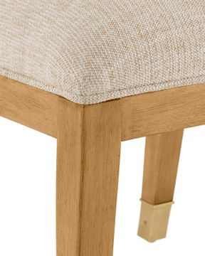 Santos Sea Sand Side Chair, Liller Malt by Currey and Company - view 3