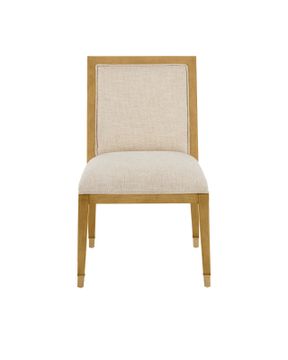 Santos Sea Sand Side Chair, Liller Malt by Currey and Company - view 6