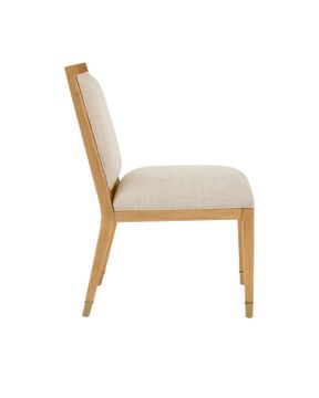 Santos Sea Sand Side Chair, Liller Malt by Currey and Company - view 7