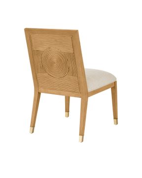 Santos Sea Sand Side Chair, Liller Malt by Currey and Company - view 8