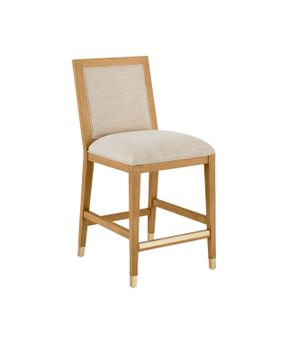 Santos Sea Sand Counter Stool, Liller Malt by Currey and Company