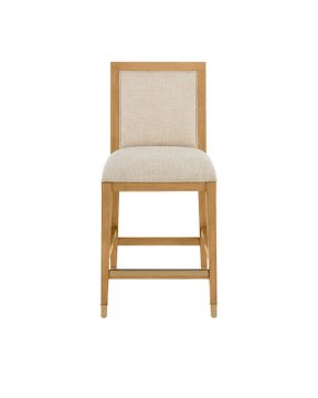 Santos Sea Sand Counter Stool, Liller Malt by Currey and Company - view 6