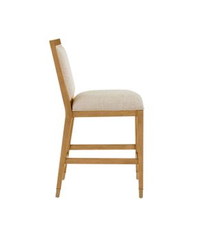 Santos Sea Sand Counter Stool, Liller Malt by Currey and Company - view 7