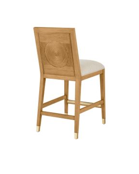 Santos Sea Sand Counter Stool, Liller Malt by Currey and Company - view 8