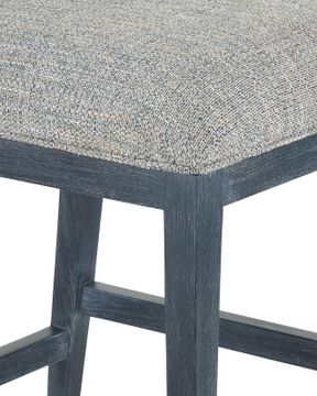 Santos Vintage Navy Counter Stool, Barrett Dusk by Currey and Company - view 5