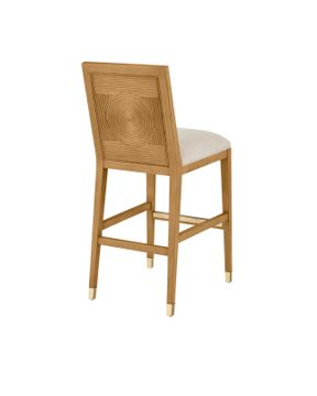 Santos Sea Sand Bar Stool, Liller Malt by Currey and Company - view 8