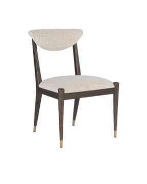 Arlan Coffee Side Chair, Busio Desert by Currey and Company