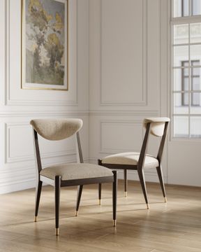 Arlan Coffee Side Chair, Busio Desert by Currey and Company - view 8