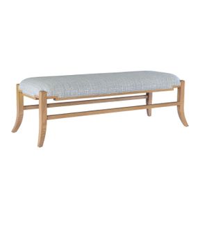 Melanie Blonde Bench, Greenlight Powder by Currey and Company