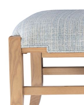 Melanie Blonde Bench, Greenlight Powder by Currey and Company - view 2