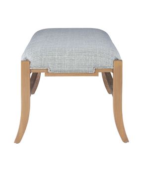 Melanie Blonde Bench, Greenlight Powder by Currey and Company - view 5