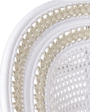 Emanuelle White Armchair, Linho Sand by Currey and Company - view 2