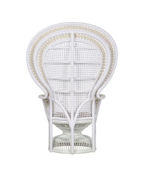 Emanuelle White Armchair, Linho Sand by Currey and Company - view 5
