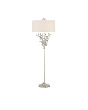 Forget-Me-Not Silver Floor Lamp by Currey and Company