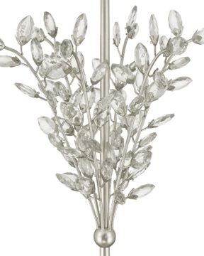 Forget-Me-Not Silver Floor Lamp by Currey and Company - view 2