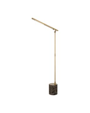 Hanford Brass Floor Lamp by Currey and Company