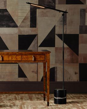 Hanford Bronze Floor Lamp by Currey and Company - view 6