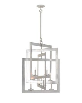 Middleton Large Silver Chandelier by Currey and Company - view 4