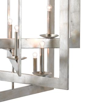 Middleton Grande Silver Chandelier by Currey and Company - view 2