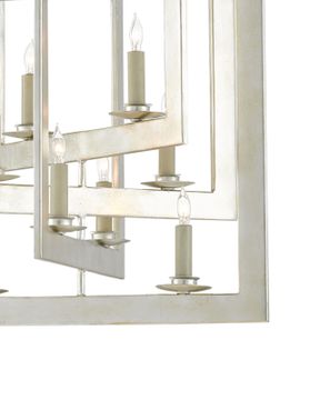 Middleton Small Silver Chandelier by Currey and Company - view 2