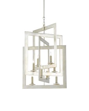 Middleton Small Silver Chandelier by Currey and Company - view 3