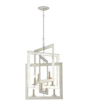 Middleton Small Silver Chandelier by Currey and Company - view 4
